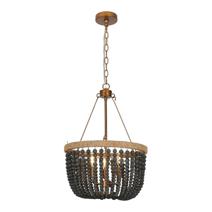 Syliris 3-Light Gold Chandelier