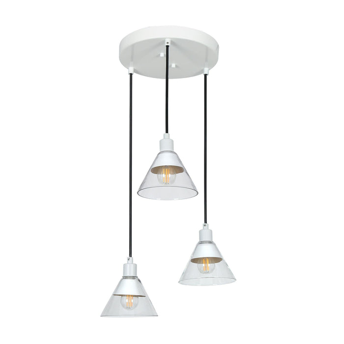 Senlian 3-Light White Chandelier
