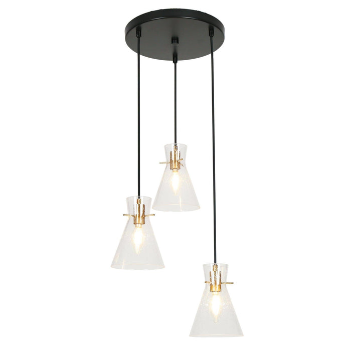Mythrel 3-Light Brass Chandelier