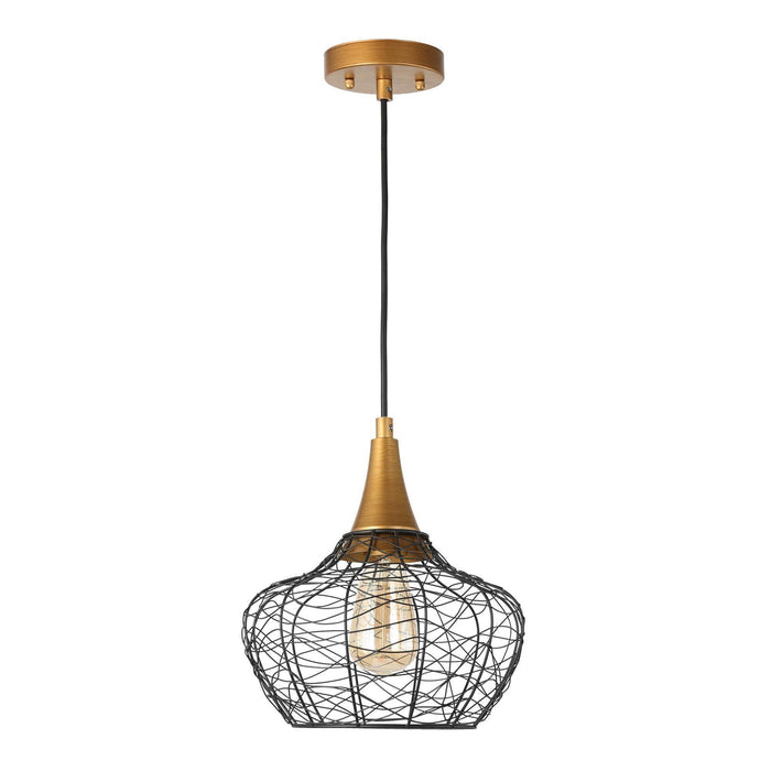 Kendya 1-Light Gold Pendant Light