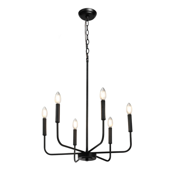 Stinkia 6-Light Black Chandeliers