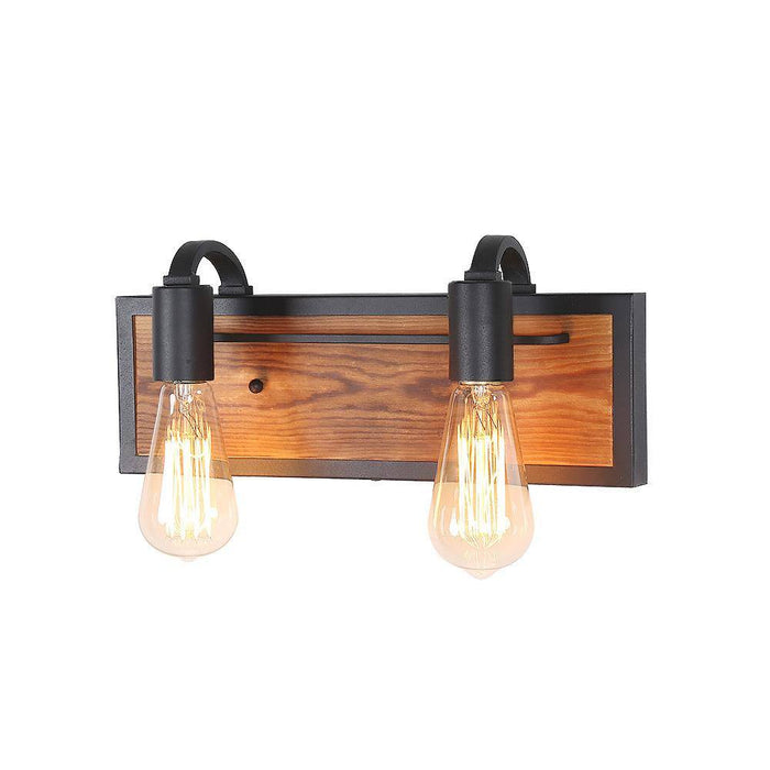 Valtiary 2-Light Wood Bathroom Vanity Light