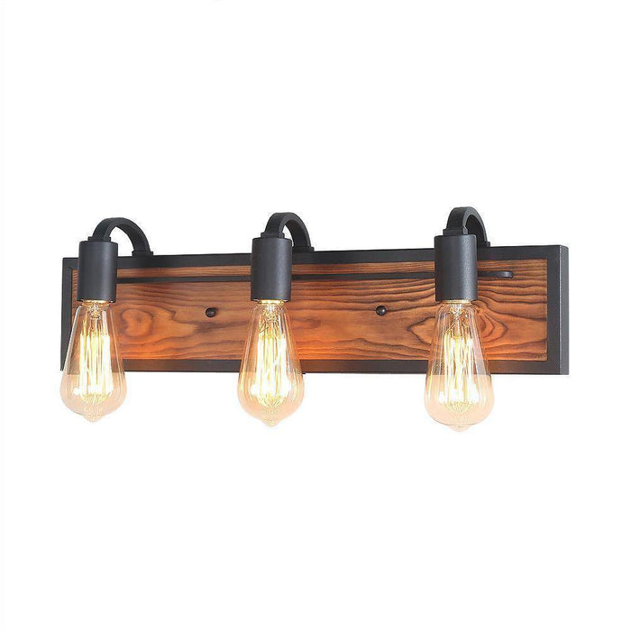 Valtiary 3-Light Wood Bathroom Vanity Lights
