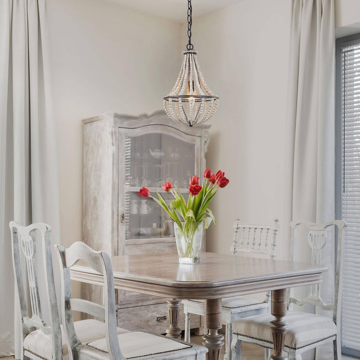 Wysoria 1-Light Wood Pendant Light