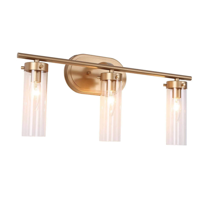 Savann 3-Light Gold Bathroom Vanity Light