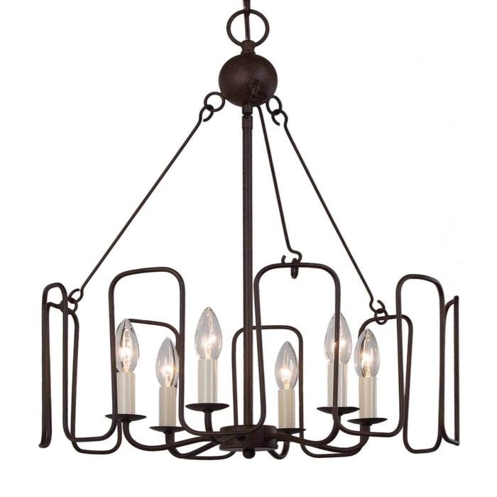 Penmor 6-Light Rust Chandelier