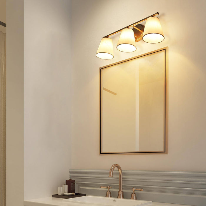 Zorleth 3-Light Gold Bathroom Vanity Light