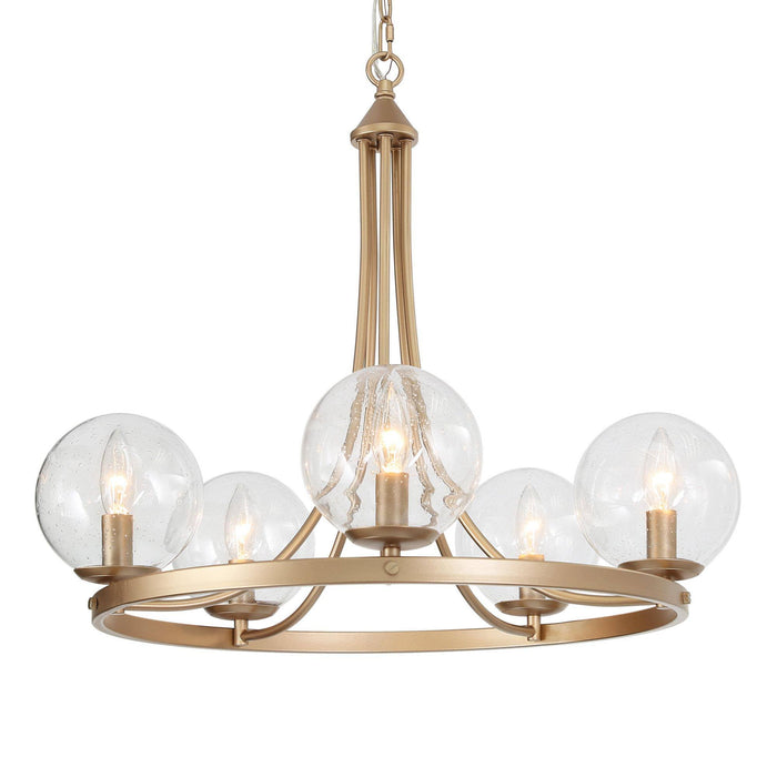 Elvinea 5-Light Gold Chandelier