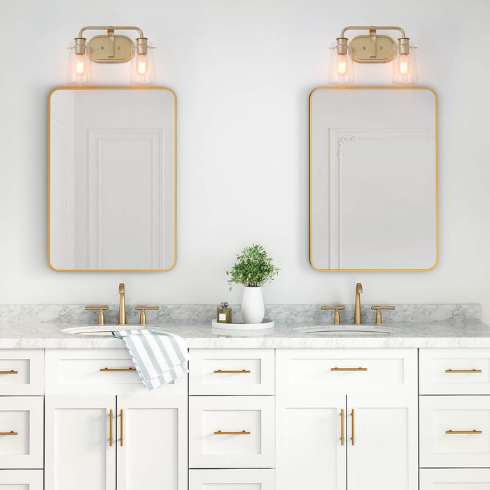 Suntiny 2-Light Gold Bathroom Vanity Light