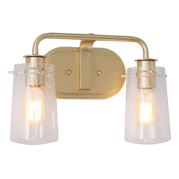 Suntiny 2-Light Gold Bathroom Vanity Lights