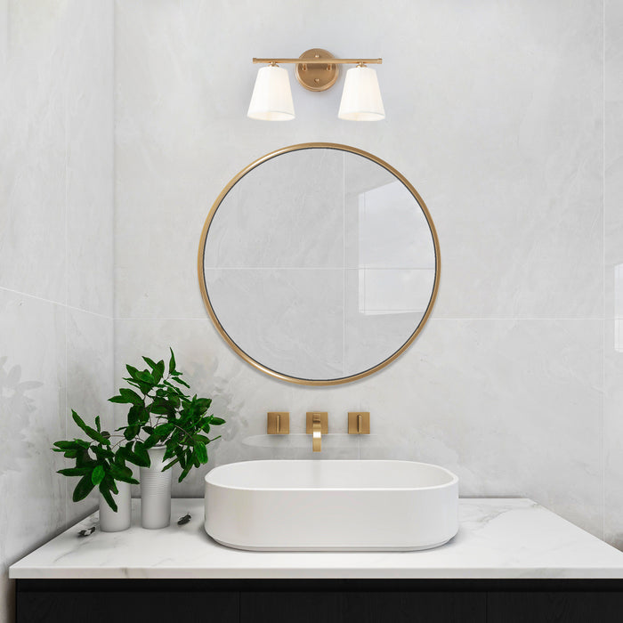 Zorleth 2-Light Gold Bathroom Vanity Light
