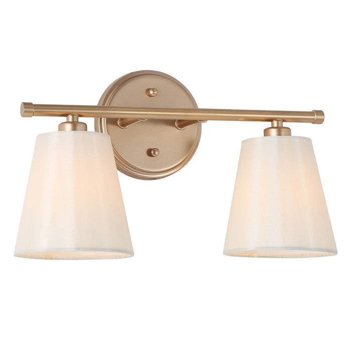 Zorleth 2-Light Gold Bathroom Vanity Light