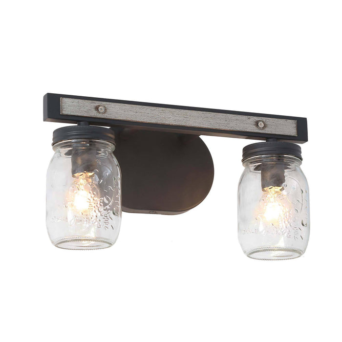 Alinet 2-Light Wood Bathroom Vanity Light