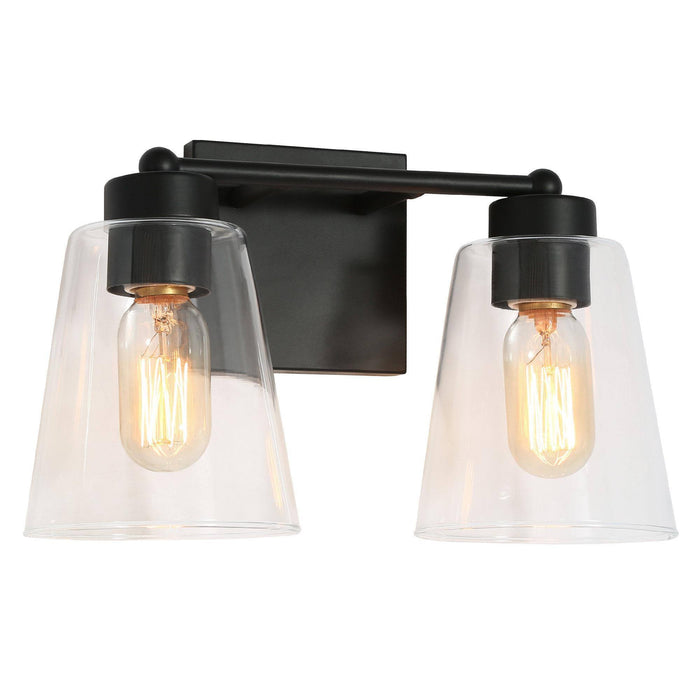 Zyrelis 2-Light Black Bathroom Vanity Lights