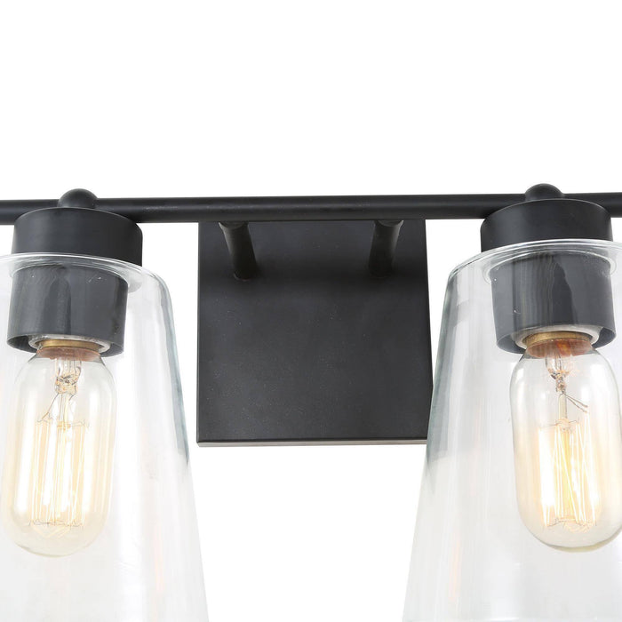 Zyrelis 4-Light Black Bathroom Vanity Light