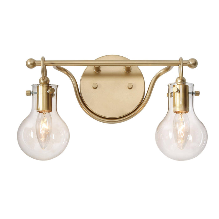 Phospa 2-Light Gold Bathroom Vanity Light