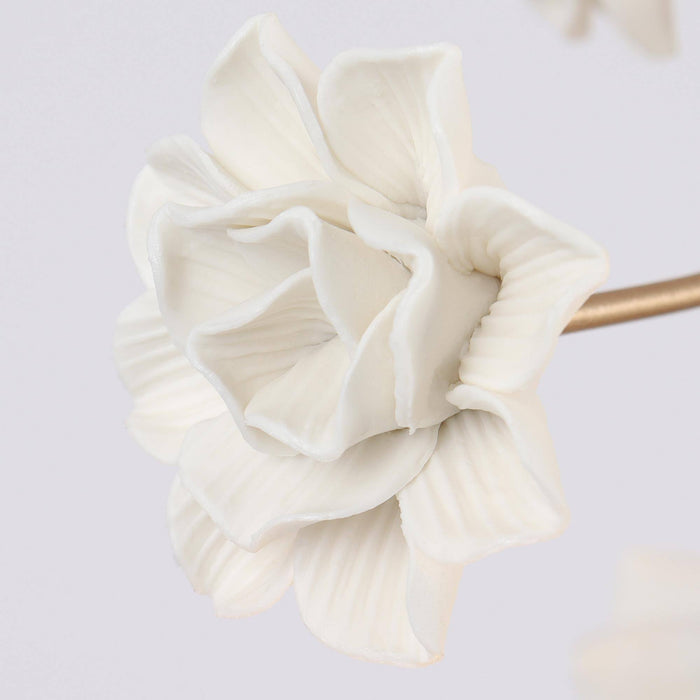 Arilen 4-Light Gold Ceramic Art Chandelier