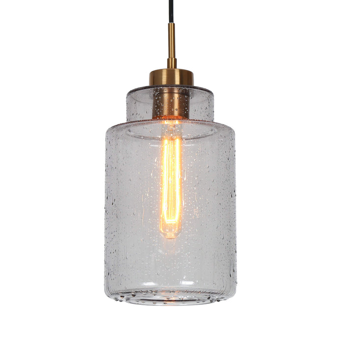 Hedish 1-Light Brass Pendant Light