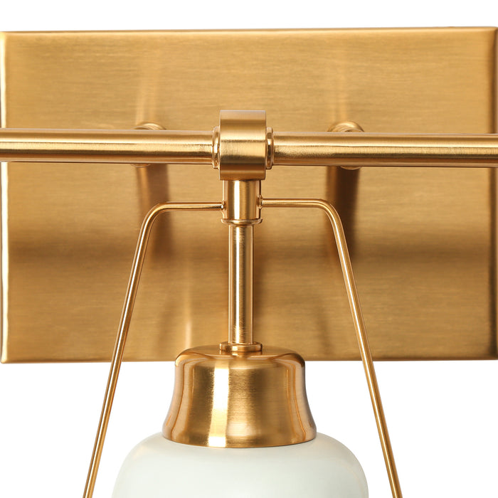 Veylian 3-Light Brass Bathroom Vanity Light