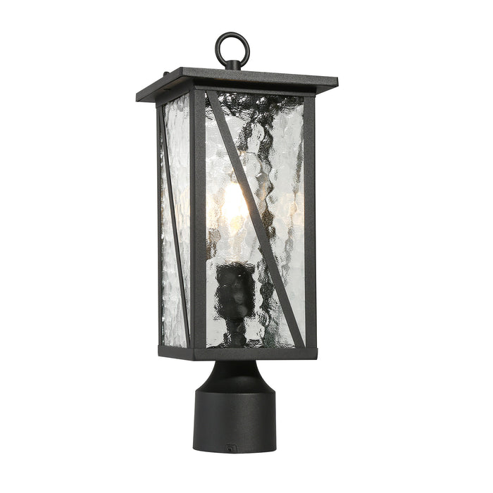 Saturna 1-Light Black Outdoor Post Light