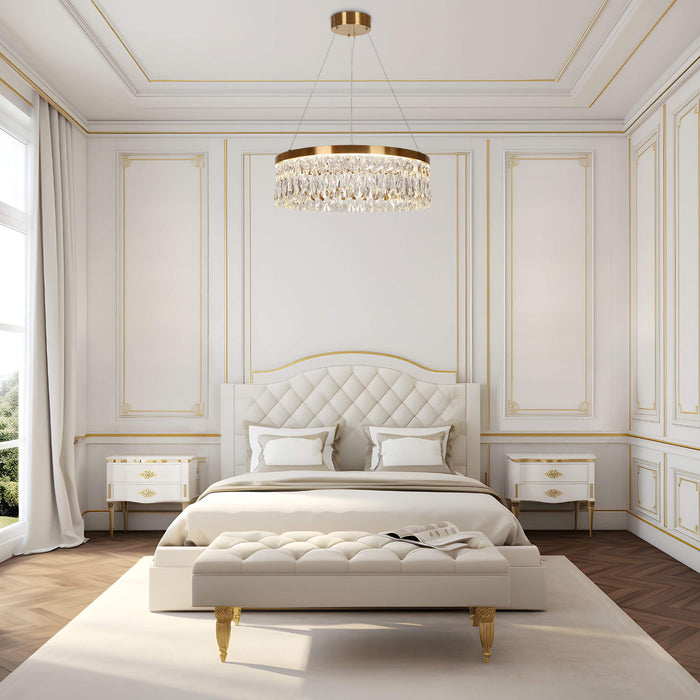 Musonce 1-Light LED Brass Chandelier