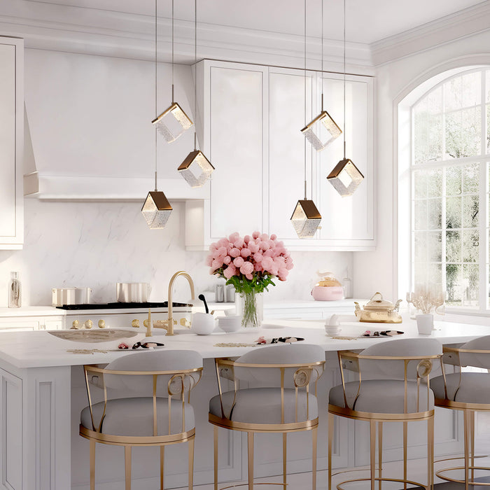 Faylina 3-Light LED Brass Chandelier