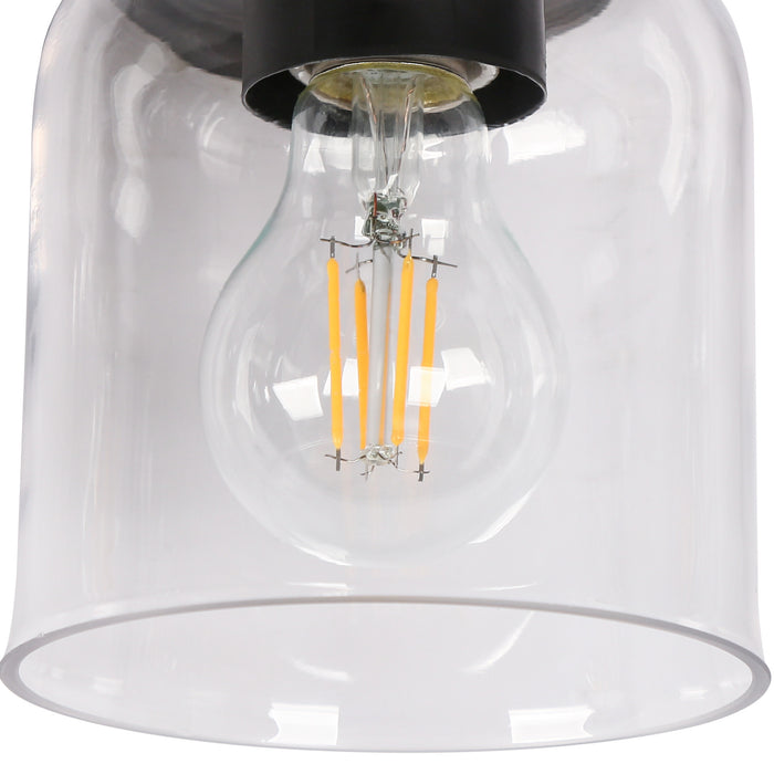 Qirveln 3-Light Black Bathroom Vanity Light