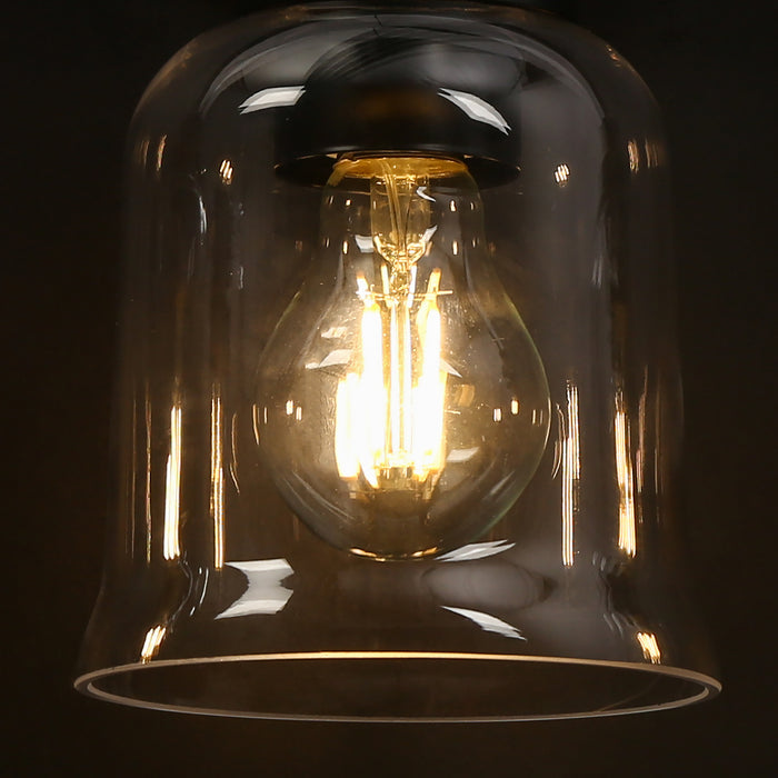 Morrisa 3-Light Black Bathroom Vanity Light