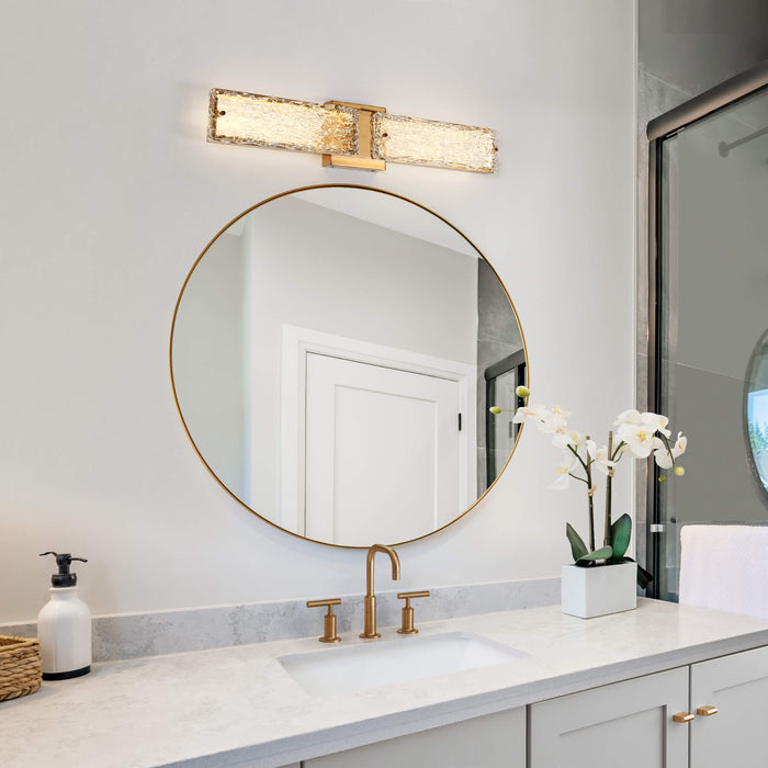 Letopha 1-Light LED Brass Bathroom Vanity Light