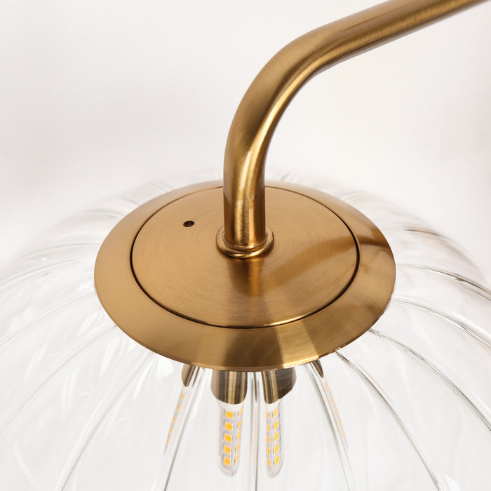 Briefbe 3-Light Brass Bathroom Vanity Light