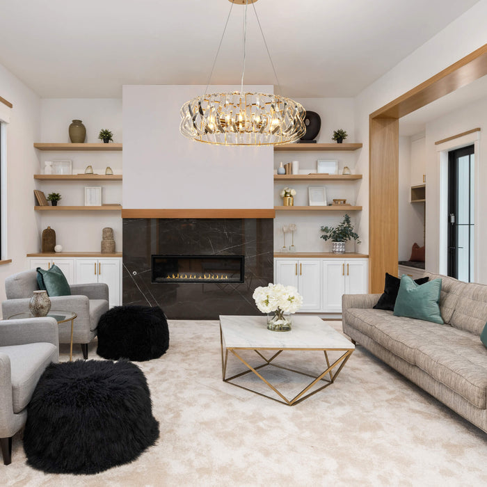 Eurydam 6-Light Brass Chandelier