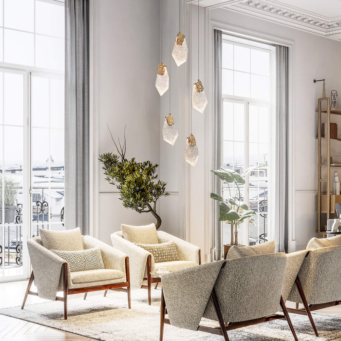 Veylise 5-Light LED Brass Chandelier