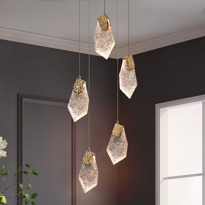 Veylise 5-Light LED Brass Chandelier
