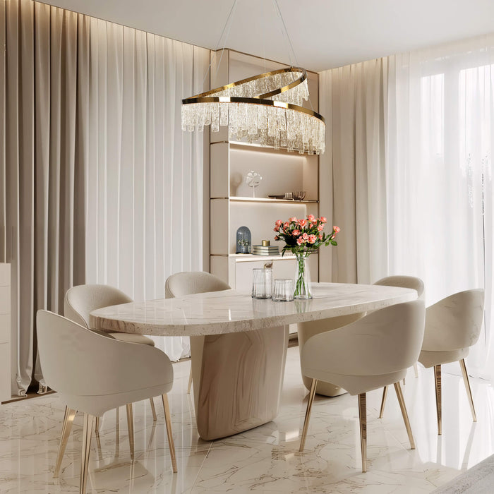 Felvion 1-Light LED Brass Chandelier