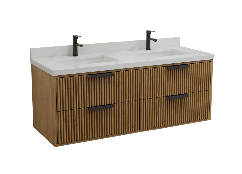 San Diego 55" Weather Fir Wall Mount Bathroom Vanity