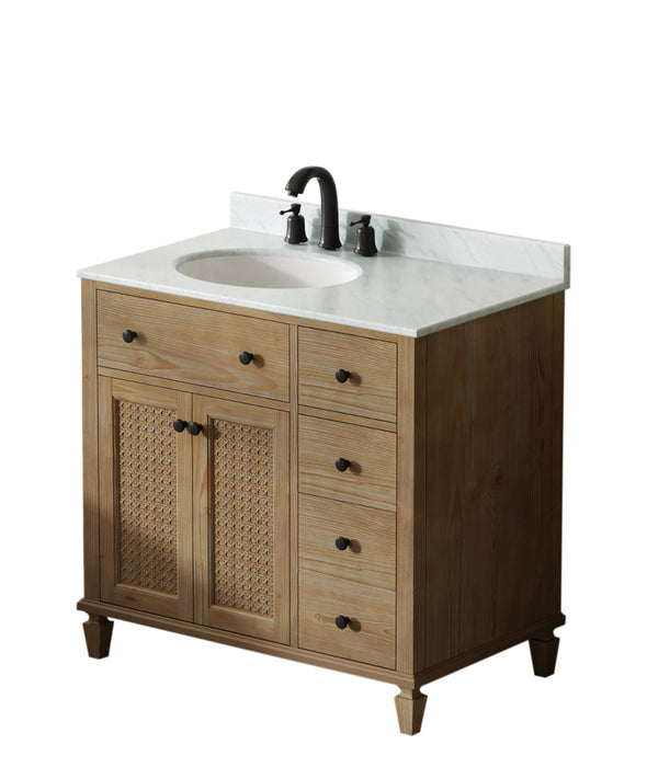 Annie 36" Weather Fir Single Bathroom Vanity