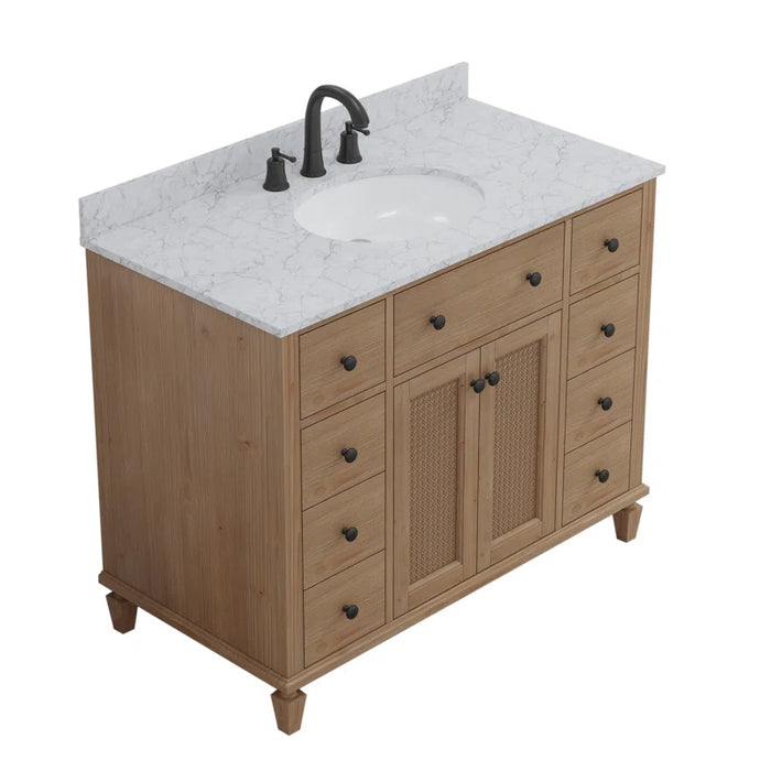 Annie 42" Weather Fir Single Bathroom Vanity
