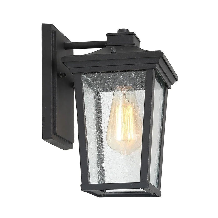 Muscia 1-Light Black Outdoor Wall Lights