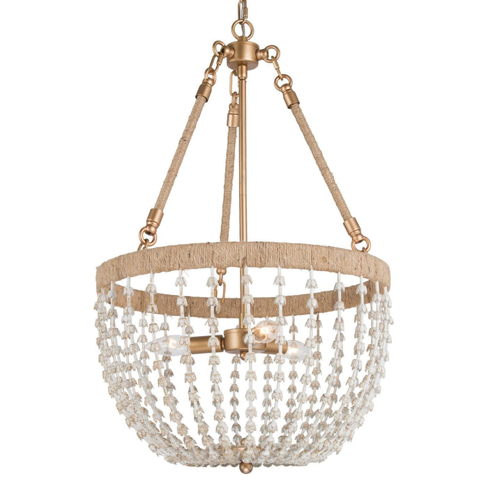 Vernica 3-Light Wood Chandelier