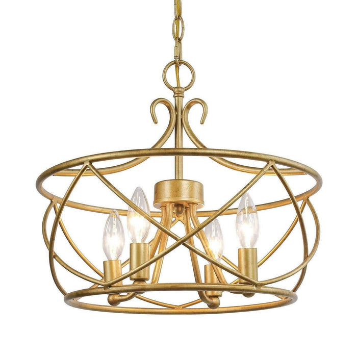 Cemilys 4-Light Gold Chandelier