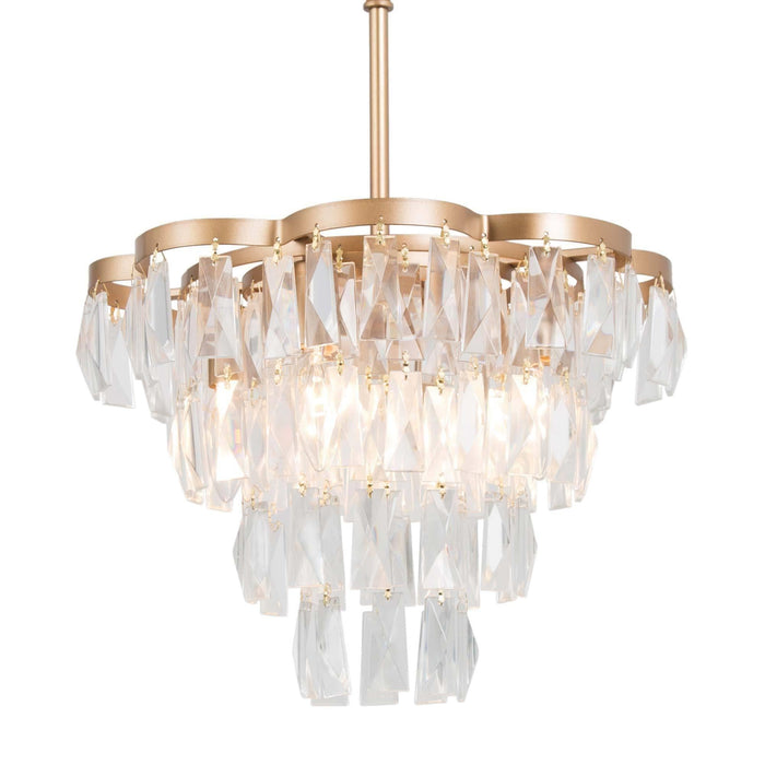 Erylle 4-Light Gold Chandelier
