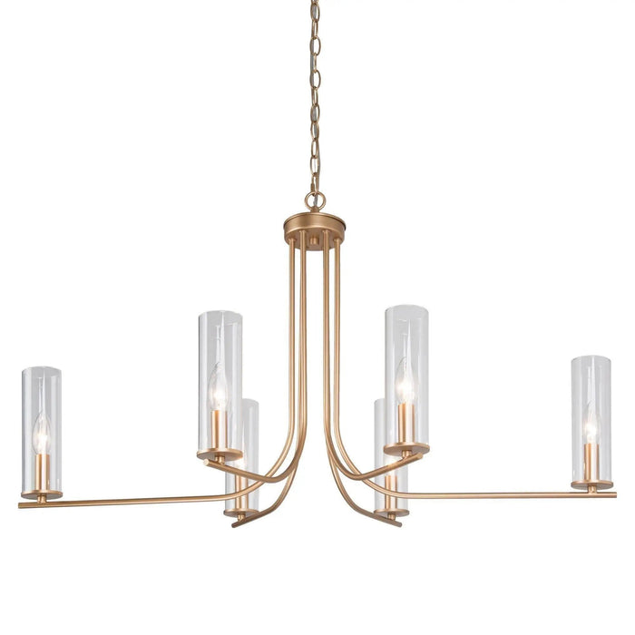 Daisy Minimalist Satin gold chandelier 299.99