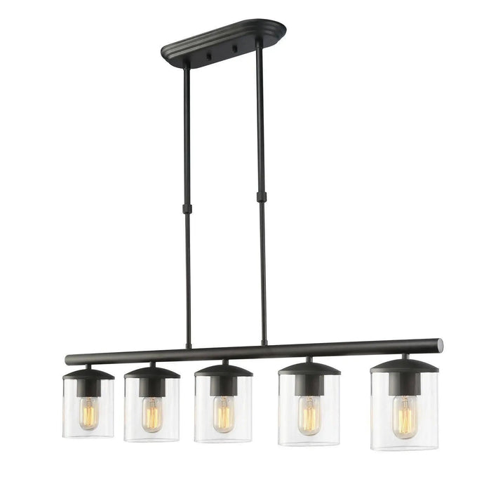 Delia 5-Light Black Island Lights