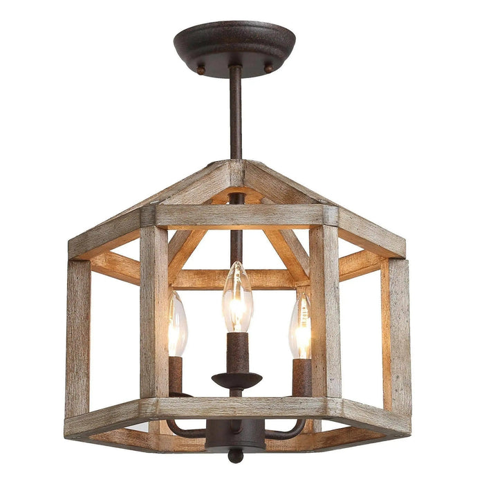 Jay 3-Light Semi-Flush