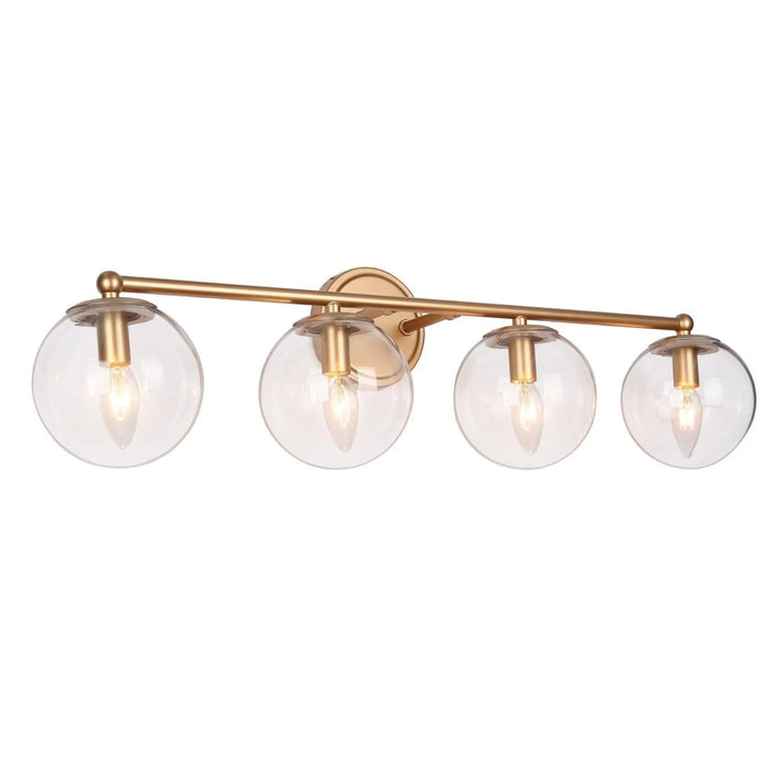 Putali 4-Light Gold Bathroom Vanity Light