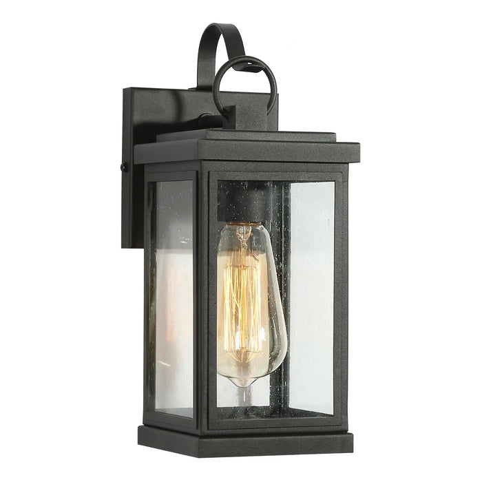 Phalina 1-Light Black Outdoor Wall Lights