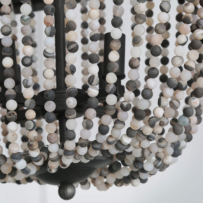 Lamtherm 4-Light Black Chandelier