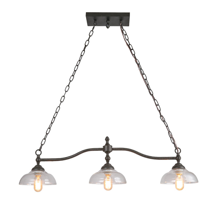 Halision 6-Light Black Island Light