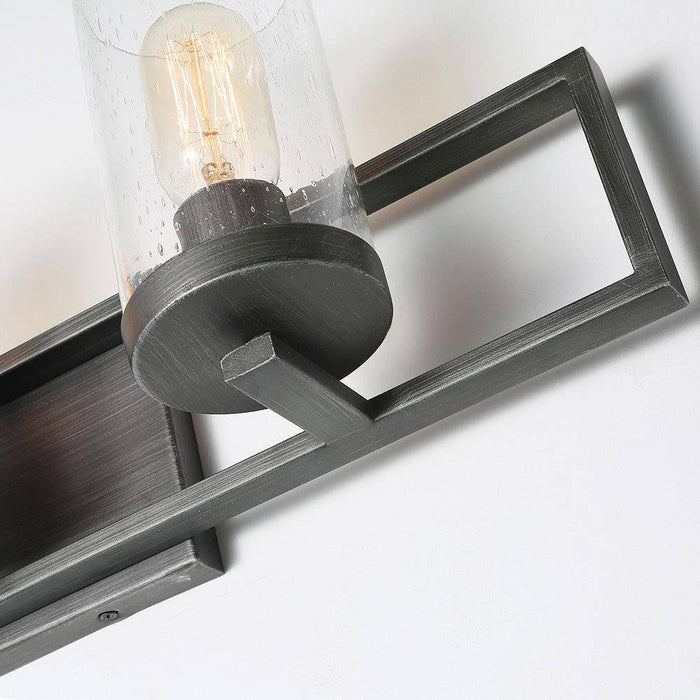 Anglour 4-Light Black Bathroom Vanity Light