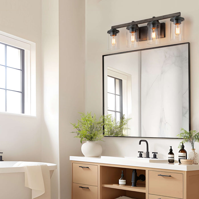 Storin 4-Light Wood Bathroom Vanity Light